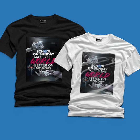 ISSD 2025 AIM P4L Graphic Tee Shirt- "School On Sunday"